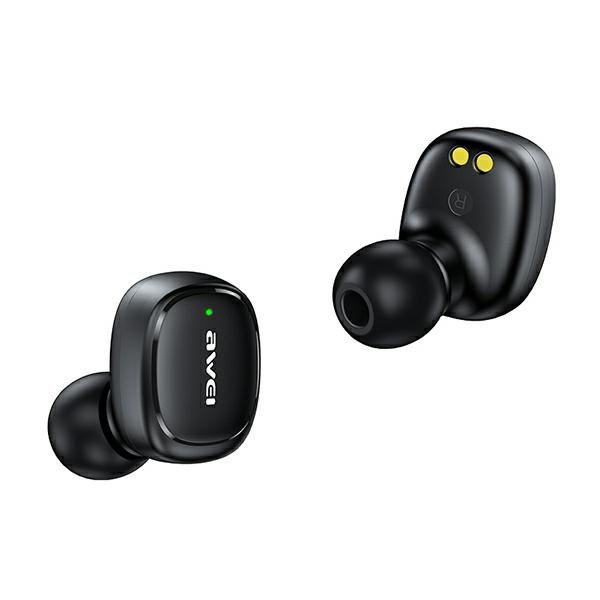 AWEI słuchawki Bluetooth 5.1 T13 Pro TWS + stacja dokująca czarny/black