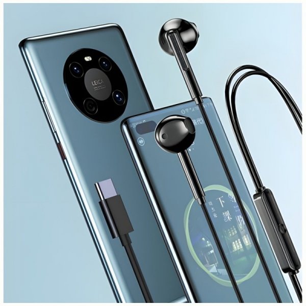 AWEI słuchawki stereo PC-7T USB-C 1.2mczarny/black