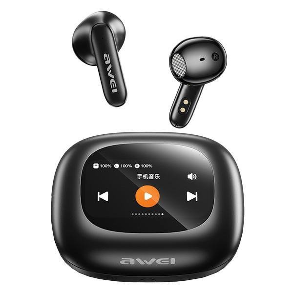 AWEI słuchawki Bluetooth 5.4 TP97TWS + stacja dokująca czarny/black