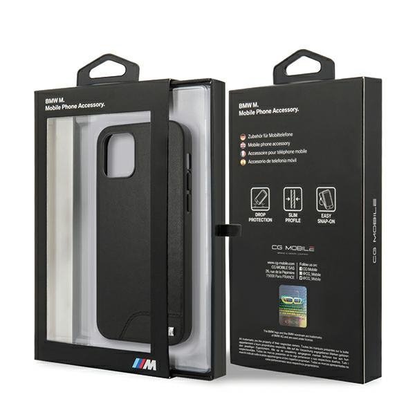Etui BMW BMHCP12SMHOLBK iPhone12 mini 5,4&quot; czarny/black hardcase M Collection Smooth PU