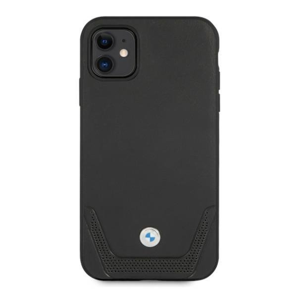 Etui BMW BMHCN61RSWPK iPhone 11 / Xr 6,1&quot; czarny/black hardcase Leather Perforate