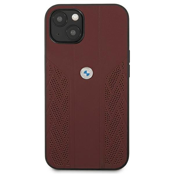 Etui BMW BMHCP13SRSPPR iPhone 13 mini 5,4&quot; czerwony/red hardcase Leather Curve Perforate