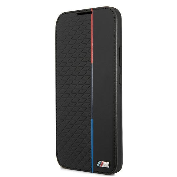 Etui BMW BMBKS22MTRTBK S22+ S906czarny/black bookcase M Collection Triangles