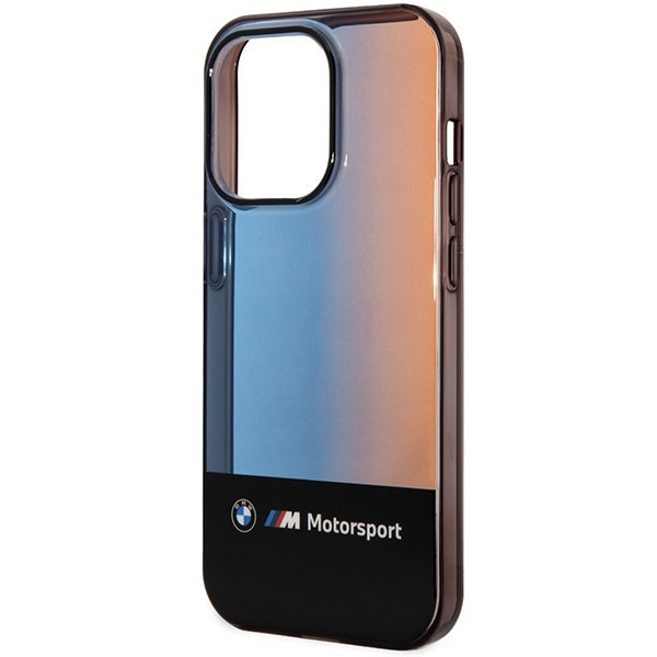 Etui BMW BMHCP14L22HMGK iPhone 14 Pro 6,1&quot; czarny/black Half Tricolor