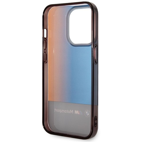 Etui BMW BMHCP14L22HMGK iPhone 14 Pro 6,1&quot; czarny/black Half Tricolor