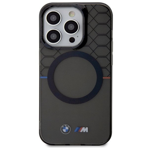 Etui BMW BMHMP14XHGPK iPhone 14 Pro Max 6.7&quot; szary/grey hardcase Pattern MagSafe