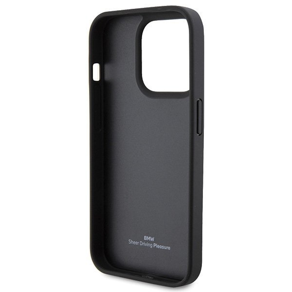 BMW BMHCP15XSLLBK iPhone 15 Pro Max 6.7&quot;czarny/black Leather Hot Stamp