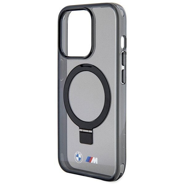 BMW BMHMP15XURSK iPhone 15 Pro Max 6.7&quot; czarny/black hardcase Ring Stand M Collection MagSafe