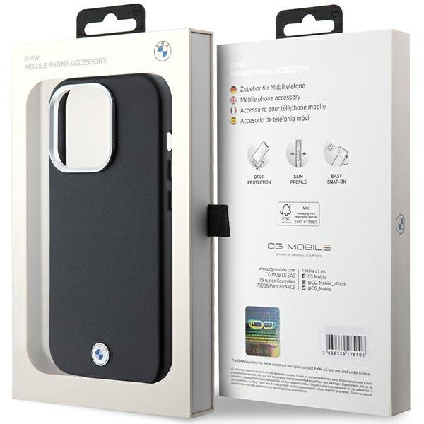 BMW BMHMP14L23PUFWK iPhone 14 Pro 6.1&quot; czarny/black Signature Wrapped Metal MagSafe