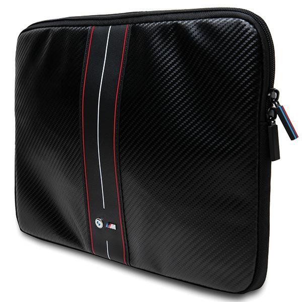 BMW Sleeve BMCS16COMSCAKR 16"czarny/black Carbon Red Stripes