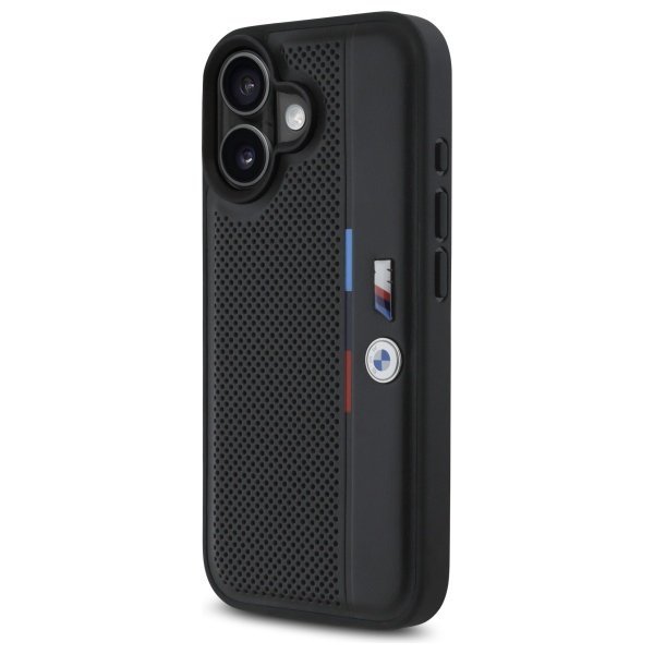 BMW BMHCP16S23PUPVK iPhone 16 6.1&quot;czarny/black hardcase M Perforated Tricolor Detail Line