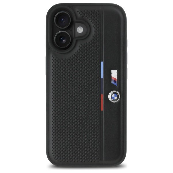BMW BMHCP16S23PUPVK iPhone 16 6.1&quot;czarny/black hardcase M Perforated Tricolor Detail Line