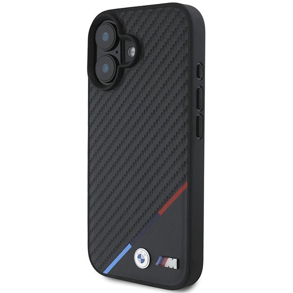 BMW BMHMP16S23PUDTK iPhone 166.1&quot; czarny/black hardcase M Carbon Tricolor Line MagSafe