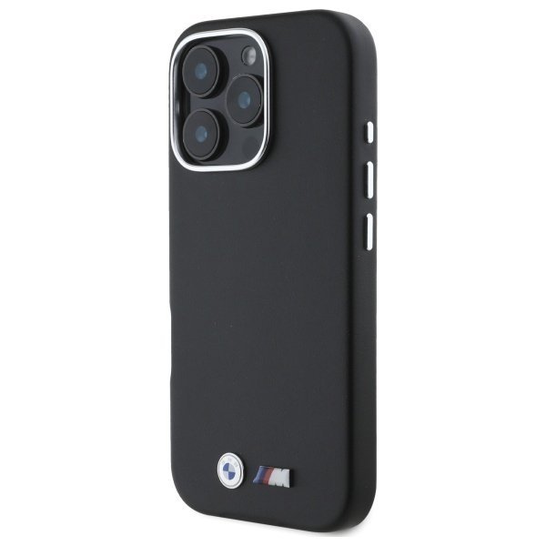 BMW BMHMP16X23PMWK iPhone 16 Pro Max     6.9&quot; czarny/black hardcase M Smooth Full Wrapped Metal MagSafe