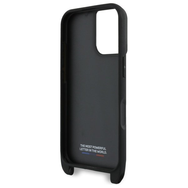 BMW BMHCP16S23PSCCK iPhone 16 6.1&quot;       czarny/black hardcase M Edition Carbon Stripe & Strap