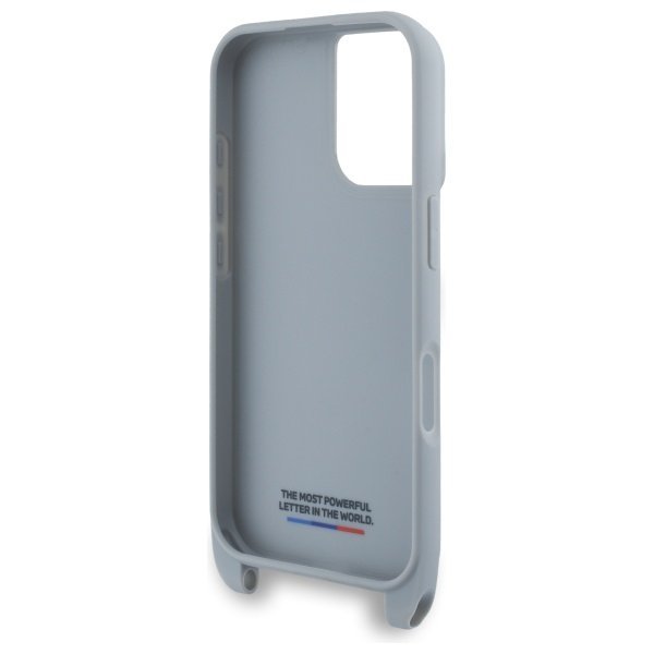 BMW BMHCP16S23PSCCG iPhone 16 6.1&quot;       szary/grey hardcase M Edition Carbon Stripe & Strap