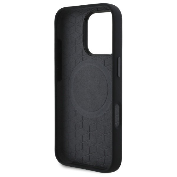 BMW BMHMP16L23SROK iPhone 16 Pro 6.3&quot;    czarny/black hardcase M Silicone Printed Ring MagSafe
