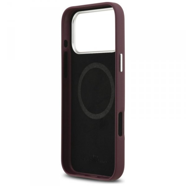Etui BMW Sign Full Wrapped Metal MagSafe do iPhone 17 Pro Max czerwony