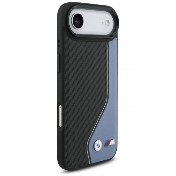 Etui BMW M Carbon Logo MagSafe do iPhone Air niebieski