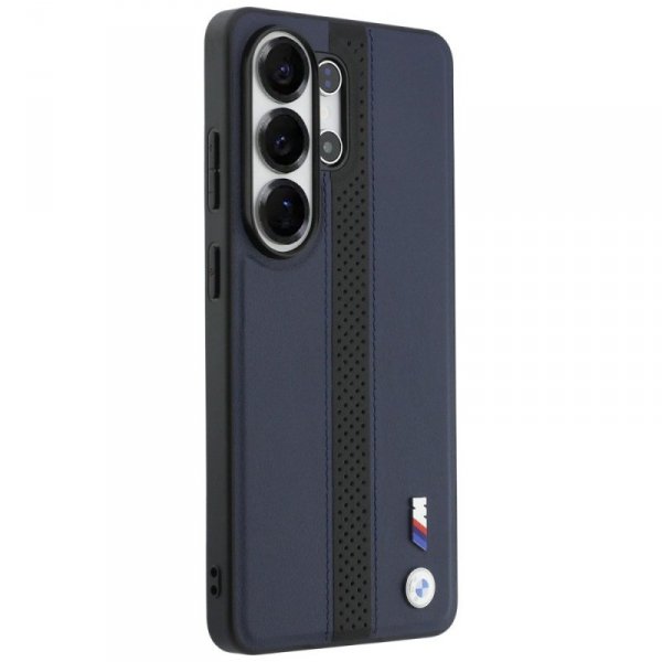 Etui BMW Perforated Stripe Logo MagSafe  do Samsung Galaxy S26 Ultra granatowy