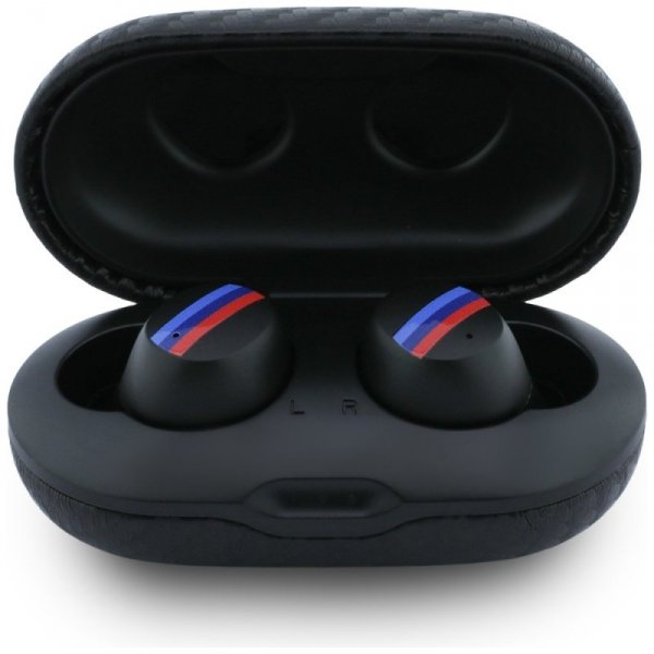 Słuchawki Bluetooth TWS BMW Carbon Metal Logo ENC czarny
