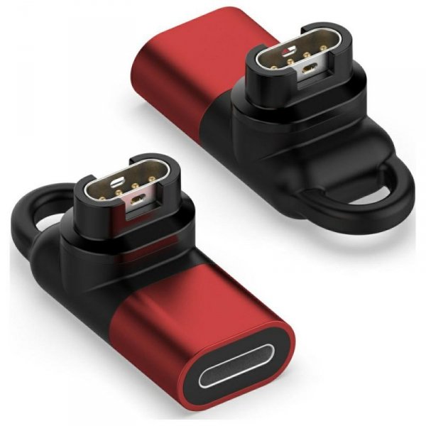 Adapter Lightning Beline do ładowania    zegarków Garmin czerwony