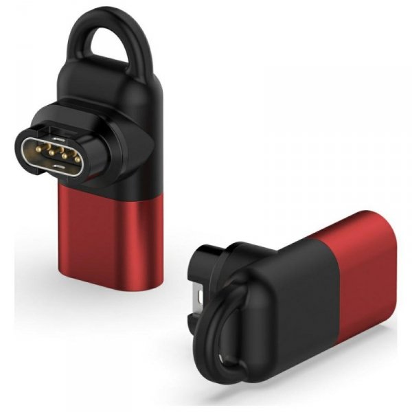 Adapter Lightning Beline do ładowania    zegarków Garmin czerwony