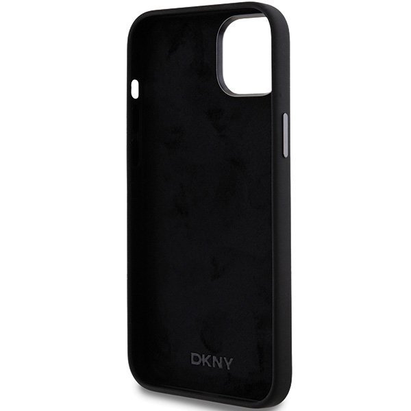 DKNY DKHCP15MSMCBSK iPhone 15 Plus / 14Plus 6.7&quot; czarny/black hardcase Liquid Silicone Metal Logo