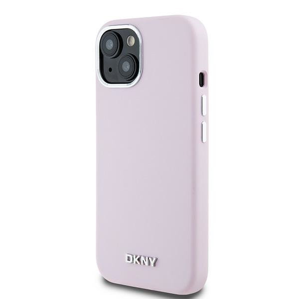 DKNY DKHMP15MSMCHLP iPhone 15 Plus / 14Plus 6.7&quot; różowy/pink hardcase Liquid Silicone Small Metal Logo MagSafe
