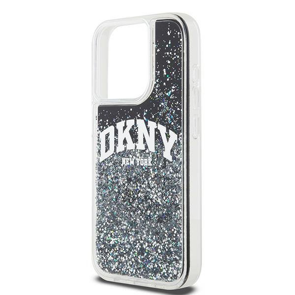 DKNY DKHCP13LLBNAEK iPhone 13 Pro / 13 6.1&quot; czarny/black hardcase Liquid Glitter Big Logo