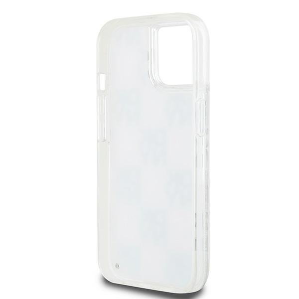 DKNY DKHCP15SLCPEPT iPhone 15 / 14 / 13 6.1&quot; biały/white hardcase Liquid Glitter Multilogo