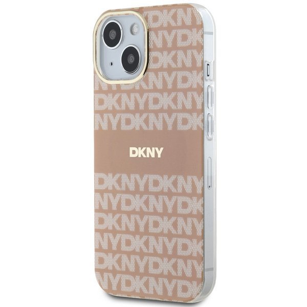 DKNY DKHMP14SHRHSEP iPhone 14 / 15 / 136.1&quot; różowy/pink hardcase IML Mono & Stripe MagSafe