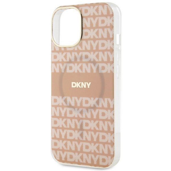 DKNY DKHMP14SHRHSEP iPhone 14 / 15 / 136.1&quot; różowy/pink hardcase IML Mono & Stripe MagSafe