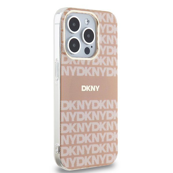 DKNY DKHMP15XHRHSEP iPhone 15 Pro Max6.7&quot; różowy/pink hardcase IML Mono & Stripe MagSafe
