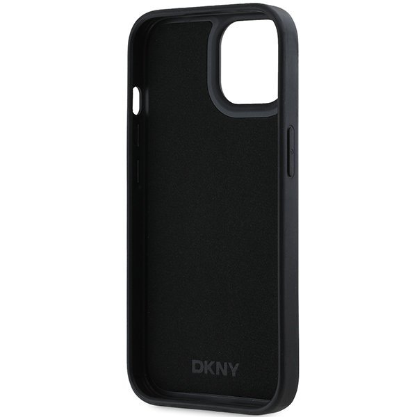 DKNY DKHCP15M3DRPWK iPhone 15 Plus6.7&quot; czarny/black hardcase 3D Rubber Repeat Pattern