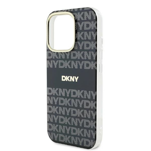DKNY DKHMP16XHRHSEK iPhone 16 Pro Max6.9&quot; czarny/black hardcase Repeat Texture Pattern With Stripe