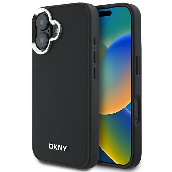 DKNY DKHMP16SPSCMCLK iPhone 16 6.1&quot;czarny/black hardcase Plain Silver Logo MagSafe
