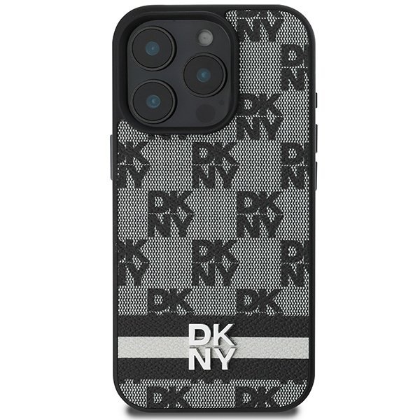 DKNY DKHCP16XPCPTSSK iPhone 16 Pro Max6,9&quot; czarny/black hardcase Checkered Pattern & Printed Stripes