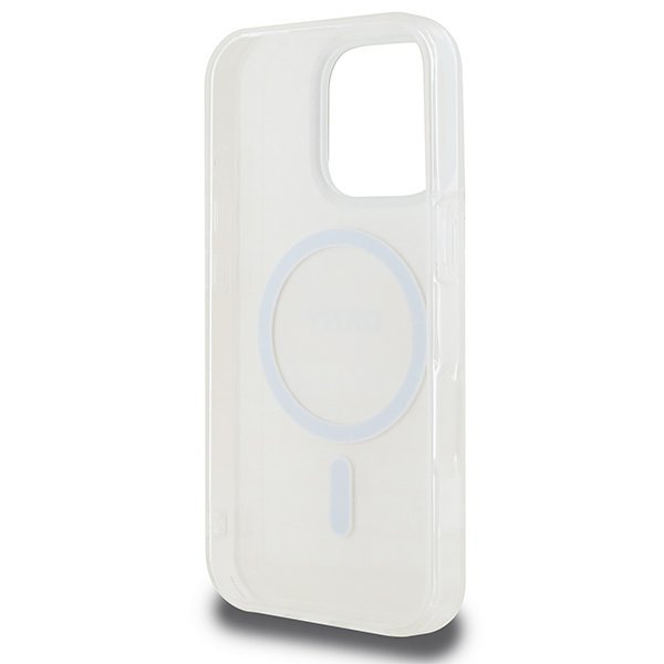 DKNY DKHMP16LHRHSEP iPhone 16 Pro 6.3&quot;różowy/pink hardcase Repeat texture patern & Stripe MagSafe