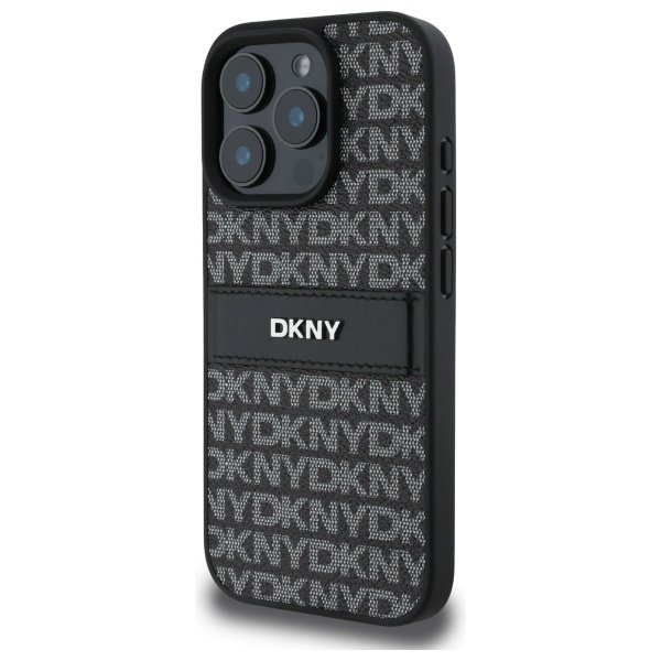 DKNY DKHCP16LPRTHSLK iPhone 16 Pro 6.3&quot; czarny/black hardcase Texture Pattern Tonal Stripe
