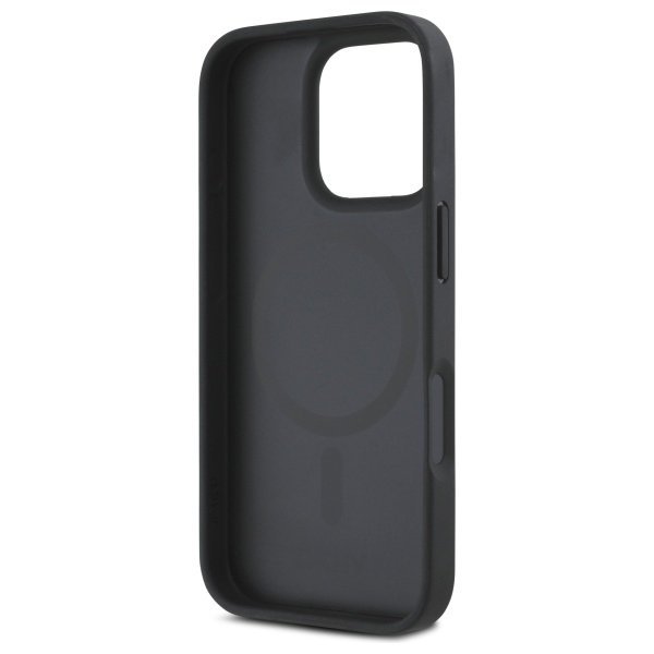 DKNY DKHMP16XPSHRPSK iPhone 16 Pro Max   6.9&quot; hardcase czarny/black Repeat Pattern Stack Logo MagSafe