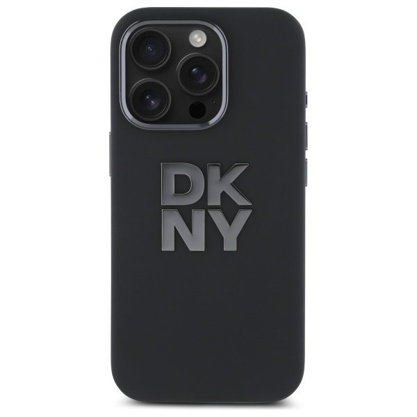 DKNY DKHCP16XSMCBSK iPhone 16 Pro Max    6.9&quot; czarny/black hardcase Liquid Silicone Metal Logo