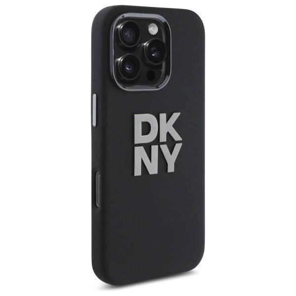 DKNY DKHCP16XSMCBSK iPhone 16 Pro Max    6.9&quot; czarny/black hardcase Liquid Silicone Metal Logo