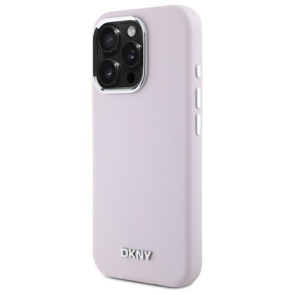 DKNY DKHMP16LSMCHLP iPhone 16 Pro 6.3&quot;   różowy/pink hardcase Liquid Silicone Small Metal Logo MagSafe