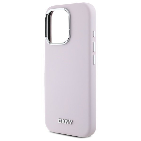 DKNY DKHMP16LSMCHLP iPhone 16 Pro 6.3&quot;   różowy/pink hardcase Liquid Silicone Small Metal Logo MagSafe