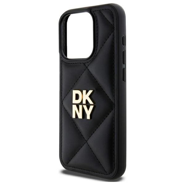 DKNY DKHCP15LPQDSLK iPhone 15 Pro 6.1&quot;   czarny/black Quilted Stack Logo