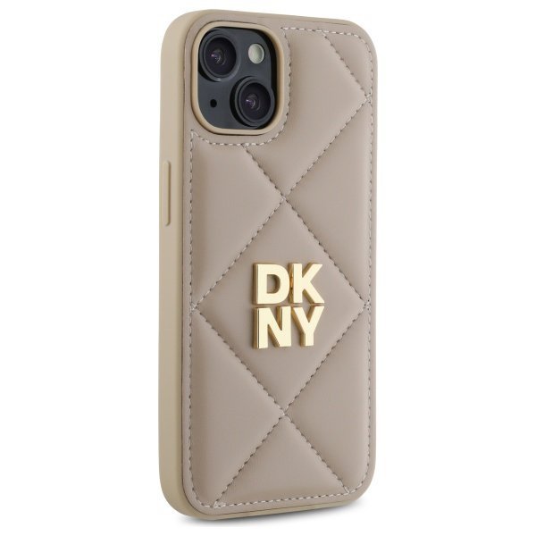 DKNY DKHCP14SPQDSLE iPhone 14 6.1&quot;       beżowy/beige Quilted Stack Logo