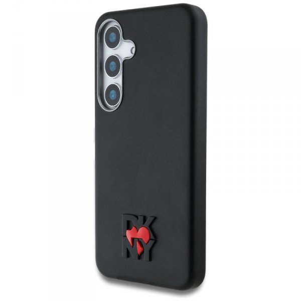 Etui DKNY Leather Heart of NY do Samsung Galaxy S25 czarny