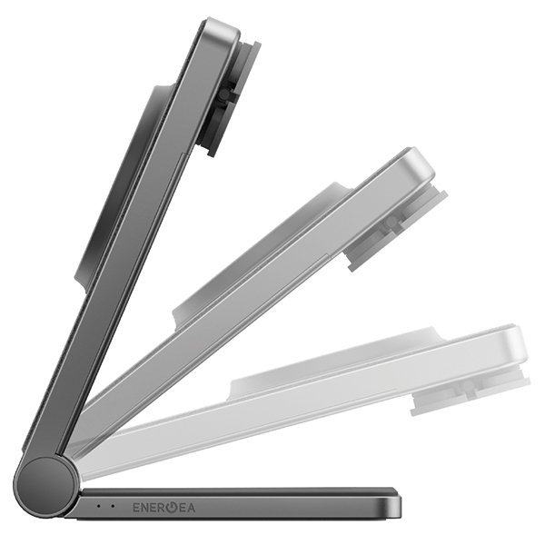 Energea MagTrio składana ład. indukcyjna3w1 15W Fast Charging szary/gunmetal MagSafe