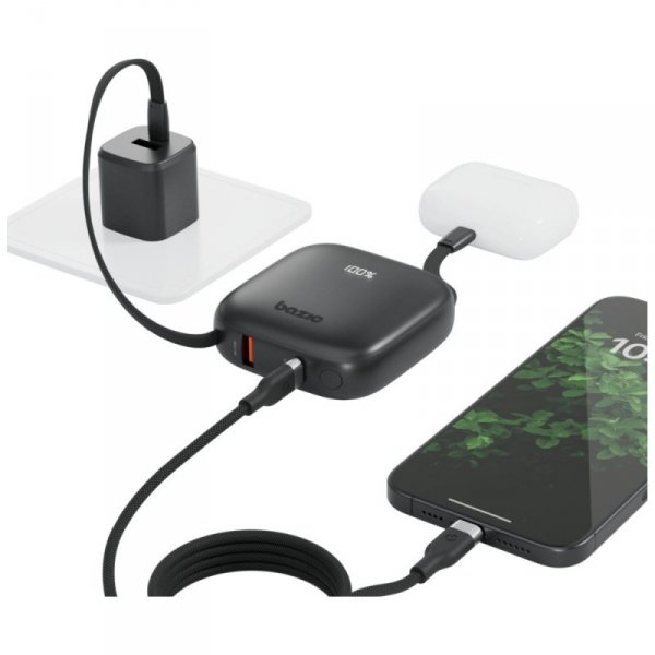 PowerBank 4w1 Bazic Fusion 10000mAh      PD20W USB-C/Lightning czarny